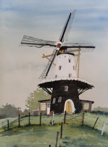 Veere Mühle  Größe 38 x 56 cm