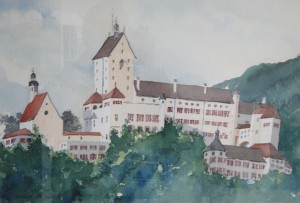 Hohenaschau  Schloss  38 x 50 cm