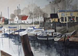 Walcheren Veere Hafen Größe 38 x 50 cm