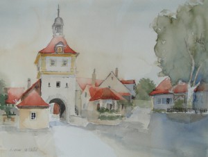 Sommerhausen  Ochsenfurter Tor  38 x 50 cm