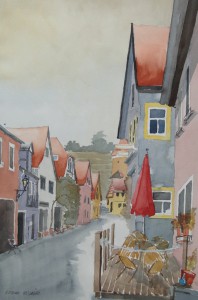 Sommerhausen  Rathausgasse  38 x 56 cm