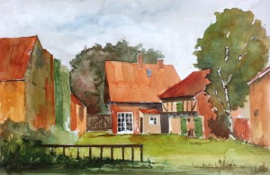 Strodehne  Alter Hof  Ziegenstraße 8  Größe 38 x 56 cm